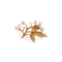 Cairncross of Perth: A Scottish freshwater pearl 'Rowan Berry' brooch