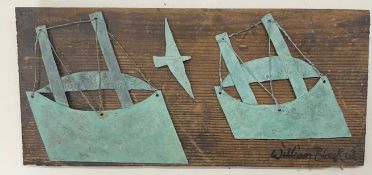 William Black (20th Century Cornish School) Boats and Birds, 1968 signed and dated (lower right)