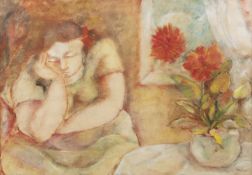 Mario Marcucci (1910-1992) Sleeping figure, signed, pastel, and another by the same hand - two