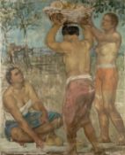 Kurt Witte (1882-1959) Three Water Carriers oil on canvas 118 x 96cm.