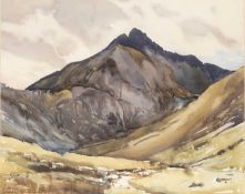 Charles Oppenheimer (1875-1961) Cir Mhor: Head of Glen Sannox signed (lower left) watercolour 27 x