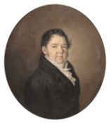 Carle Vernet (1758-1836) Portrait of Monsieur Beronneau, signed 'Vernet Fecit' and dated 1818,