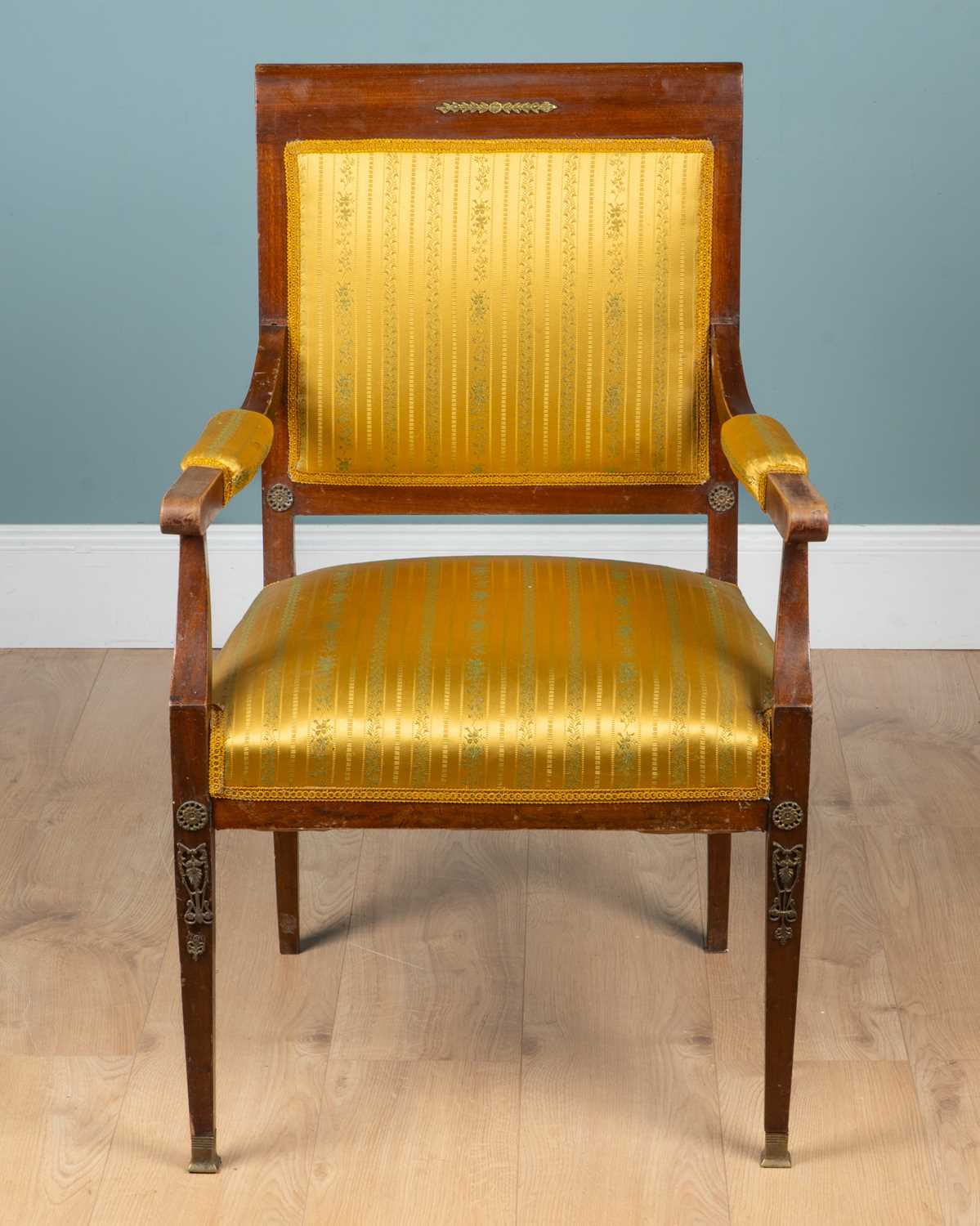 A French Empire mahogany suite of salon furniture - Image 5 of 9