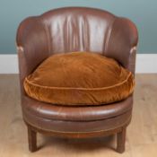 An early to mid-20th century tub chair