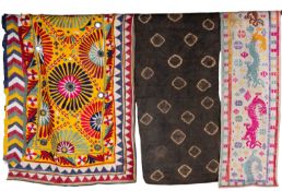 A collection of wall hangings