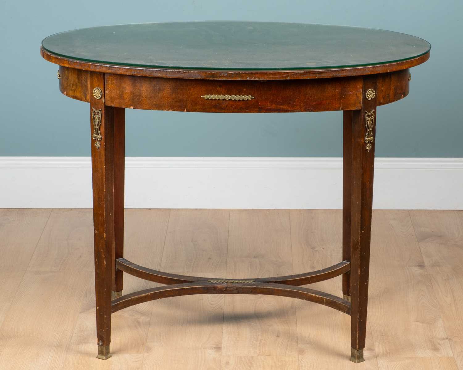 A French Empire mahogany suite of salon furniture - Image 9 of 9