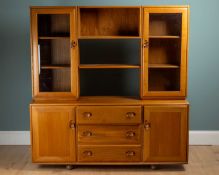 A Mid-Century Ercol teak room divider