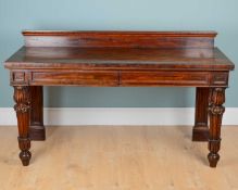 A George IV mahogany serving sideboard by Gillows