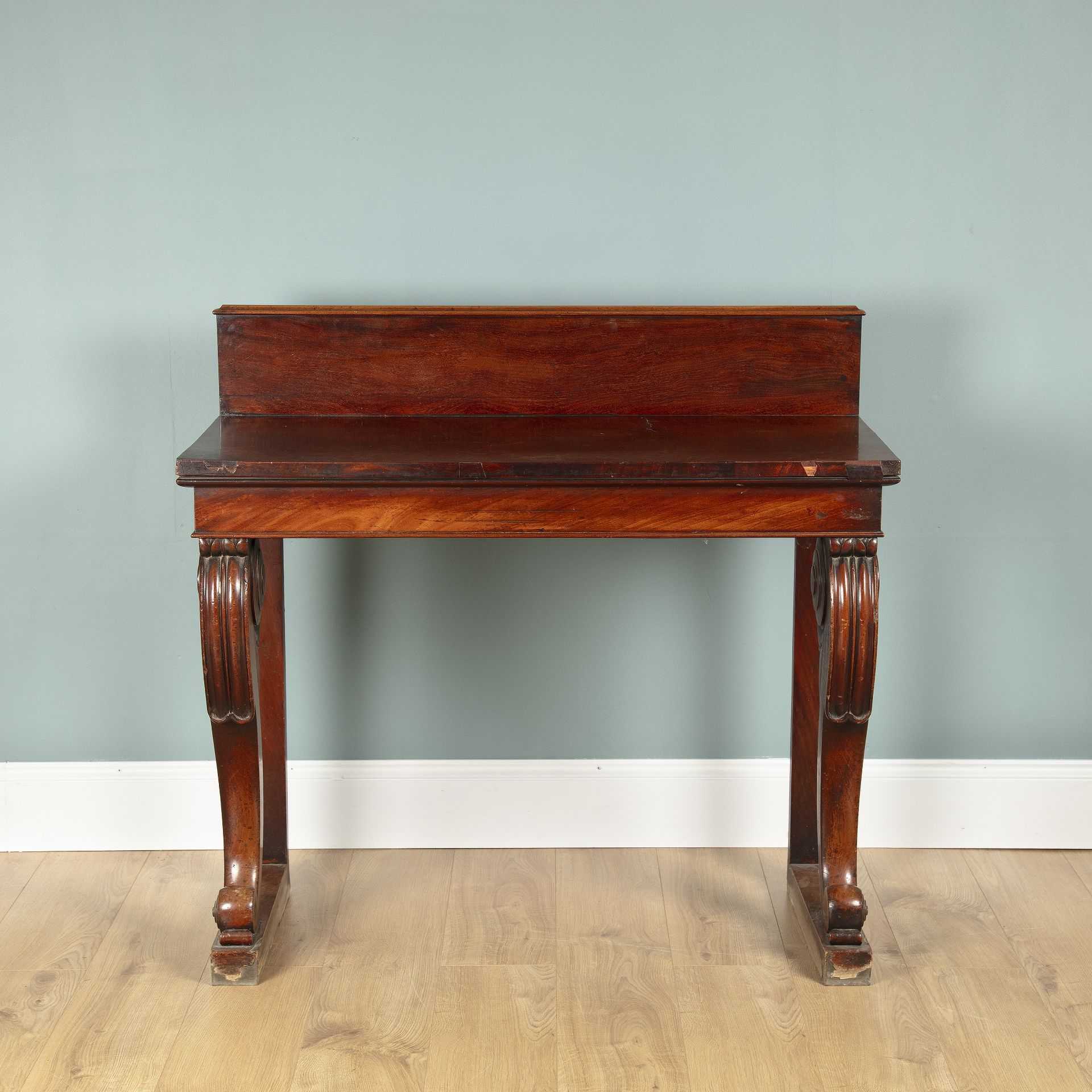 A 19th century William IV style mahogany console table - Image 3 of 6