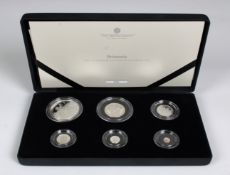 Royal Mint - Limited Edition Britannia 2023 UK Premium Six-Coin Silver .999 Proof Setcomprising