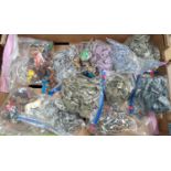 A collection of vintage Britians and other plastic soldiers and figures etc