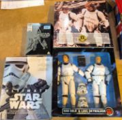 Kenner Star Wars collector series Hans Solo and Luke Skywalker in Storm Trooper Gear boxed. Star