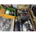 An Ambassadeur fishing reel, other reels and equipment.