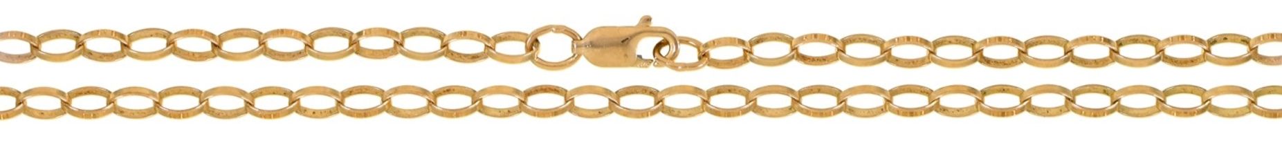 A 9ct gold chain, 50cm l, Sheffield import marked, 5.7g Good condition