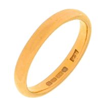 A 22ct gold wedding ring, 4.2g, size M Good condition