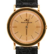 A Jaeger-LeCoultre 18ct gold wristwatch, 35mm diam A clean example with little signs of wear or