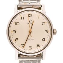 An Omega stainless steel gentleman's wristwatch, marked on case back Waterproof, 36mm diam Working