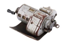 A boxed mid century Plessey bus conductor's ticket machine, no. 36.