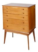 An Alfred Cox for AC furniture mid-century teak chest of drawers.