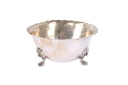 A Victorian silver bowl.