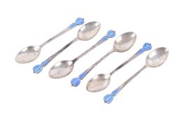 A set of Liberty & Co coffee spoons and other items.