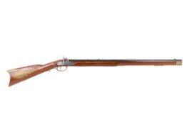 A Jager 'Italy' Kentucky .45 black powder muzzle loader. Smooth bore, open sight, percussion, s/n.