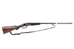 A Sauer & Sohn .410 2.5 inch chamber shotgun. Single barrel, bore dia. .410 measures .