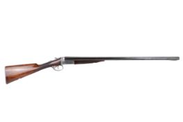 An F P Baker 12 gauge SXS 03035 shotgun. SECTION-2 LICENSE IS REQUIRED TO PURCHASE THIS LOT.