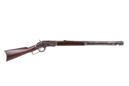 A Winchester Mod 1873 lever action rifle .44 CAL. S/n. 247753B.