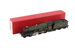 A Hornby Dublo 00 gauge 2-rail locomotive and tender. 2220, 2-6-0, No.