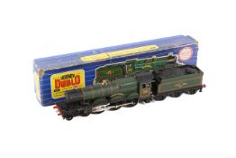 A Hornby Dublo 00 gauge locomotive and tender. Converted into a 2-rail, 3221, 4-6-0, No.