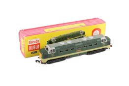 A Hornby Dublo 00 gauge 2-rail Deltic Diesel-Electric locomotive.