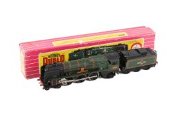A Hornby Dublo 00 gauge 2-rail locomotive and tender. 2235, 4-6-0, 'Barnstaple' No.