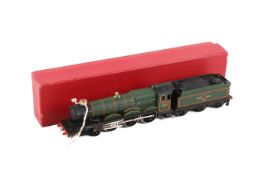 A Hornby Dublo 00 gauge 2-rail locomotive and tender. 2220, 2-6-0, No.