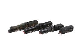 Four 00 gauge locomotives. Comprising a Hornby 4-6-0, locomotive and tender, No.