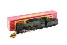 A Hornby Dublo 00 gauge 2-rail locomotive and tender. 2235, 4-6-0, 'Barnstaple' No.