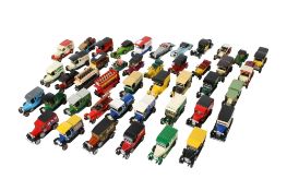 A collection of Matchbox Models of Yester Year diecast vehicles.