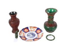 Five pieces of Japanese and Chinese art.