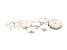 Small group of mid-century Staffordshire porcelain items.