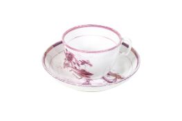 19th century Sunderland lustre teacup & saucer.
