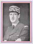 Charles de Gaulle autograph (AF) on a printed flyer 'A Tous Les Francais'.