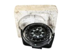 Heath Marine nautical navigational ship's compass on a gimbal. Diameter 14.