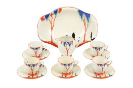 A Wiltshaw & Robinson Carlton Ware Art Deco coffee set.