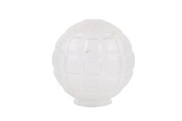 A mid-century Tchecoslovaquie Art Deco style globe ceiling light shade.