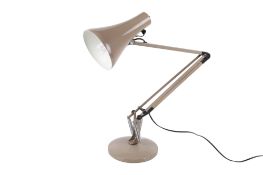 A beige Anglepoise adjustable desk lamp. Circa H80cm.