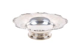 A George V silver dish.