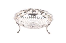 A silver Mappin & Webb Worshipful Company of Salters pierced dish.