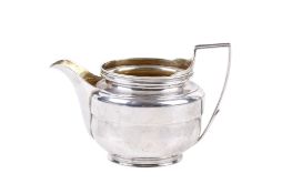A George III silver cream jug.