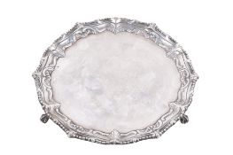 A George III silver salver.