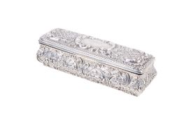 An early 20th century small silver box.